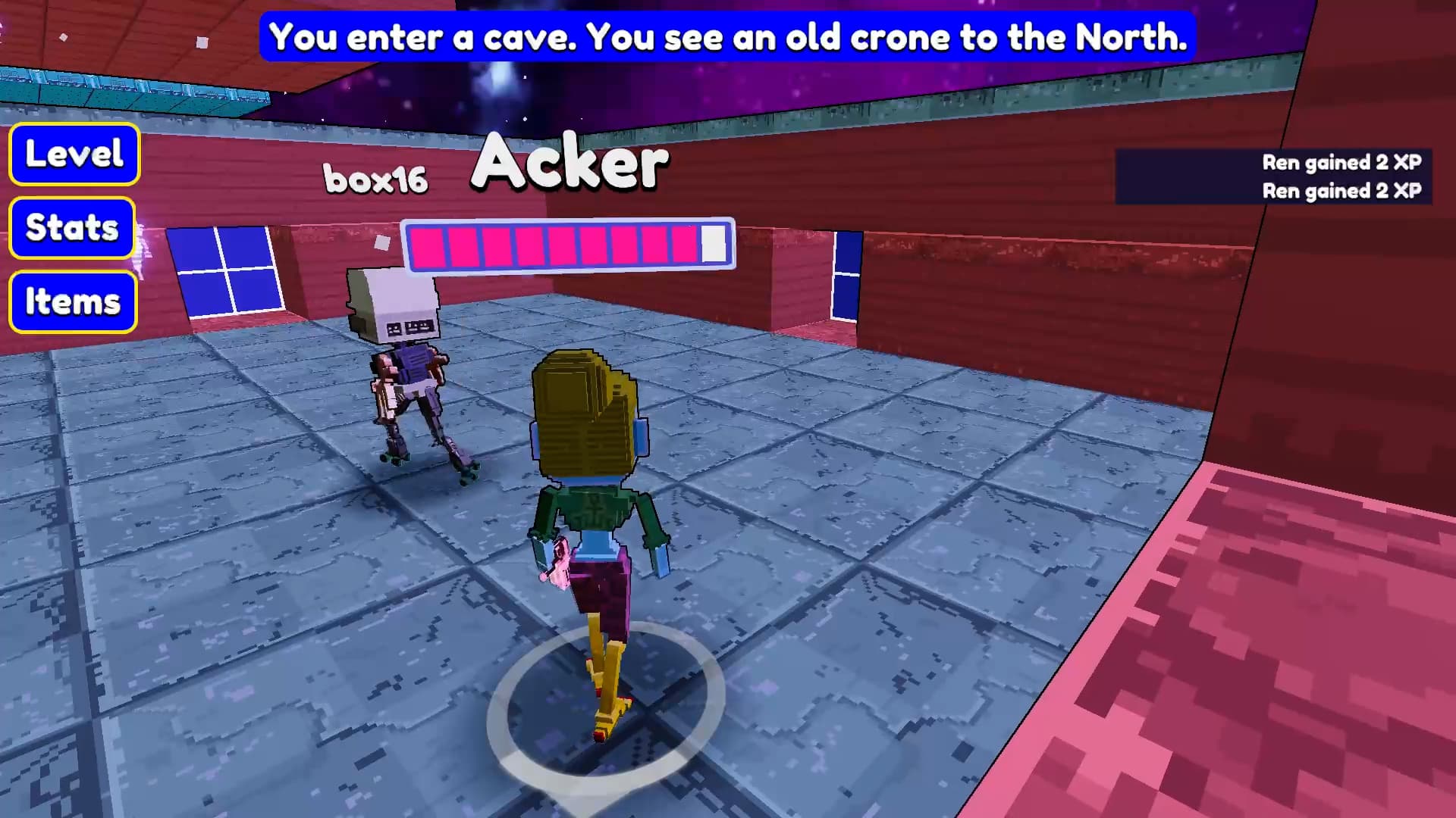 A student exploring a SuperCode adventure world